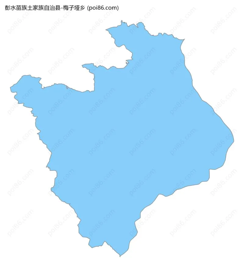 梅子垭乡边界地图