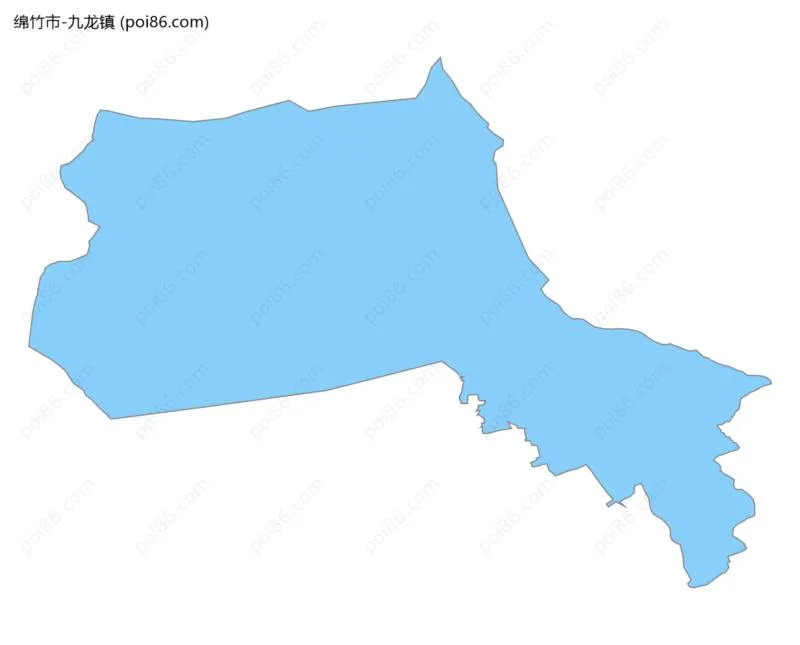九龙镇边界地图
