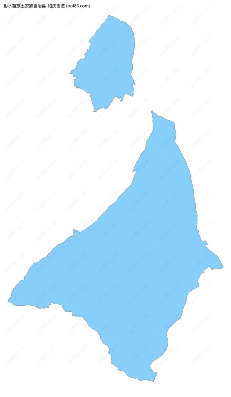 绍庆街道边界地图