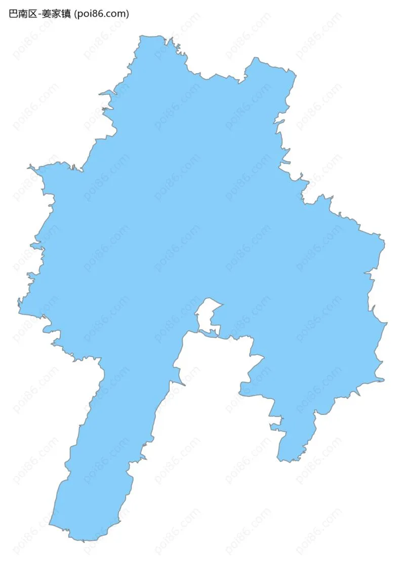 姜家镇边界地图