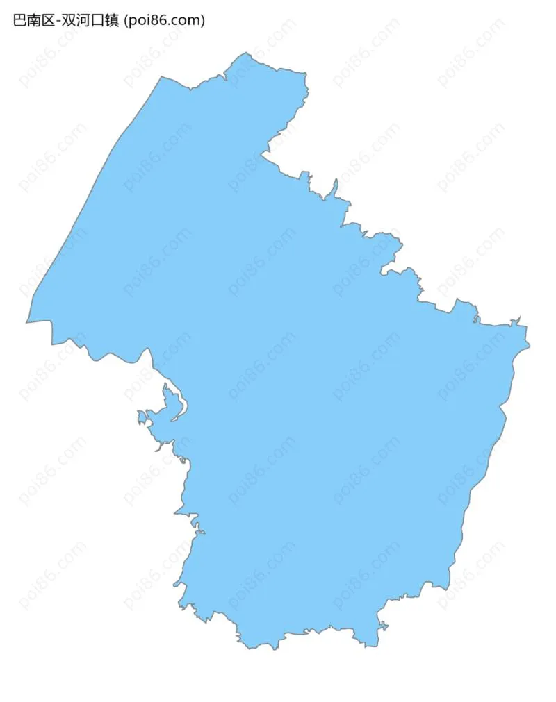 双河口镇边界地图