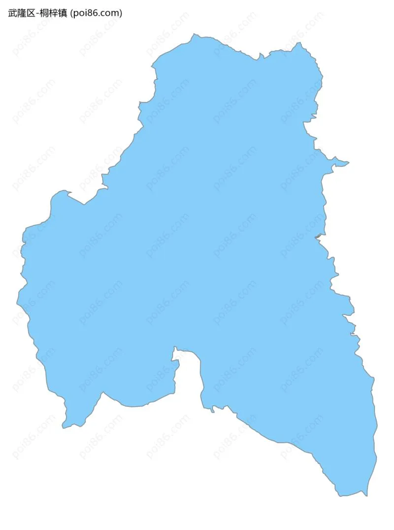 桐梓镇边界地图