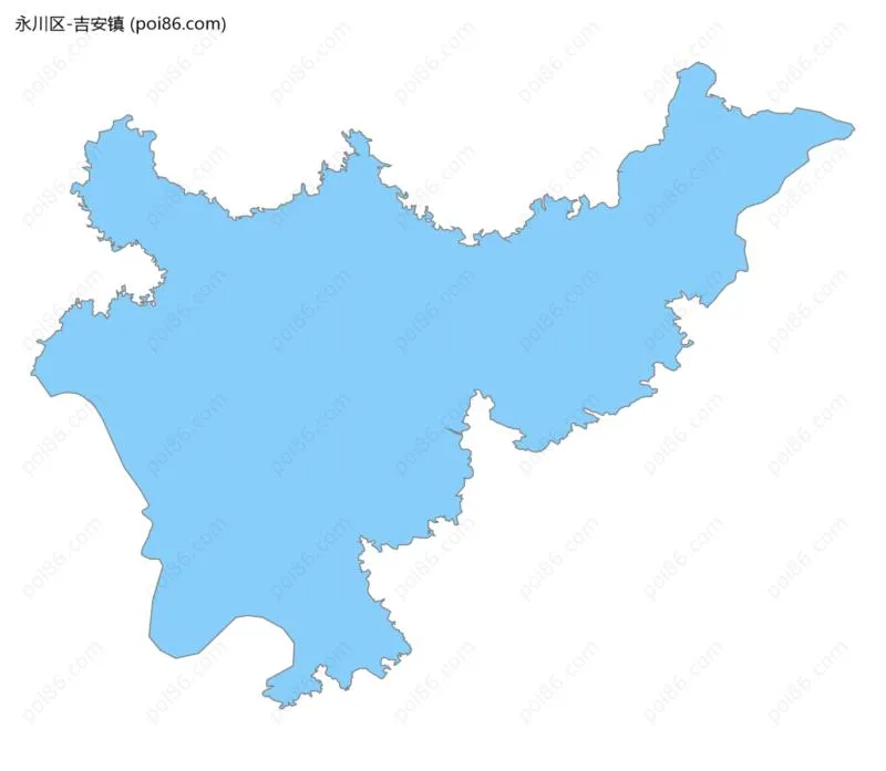 吉安镇边界地图