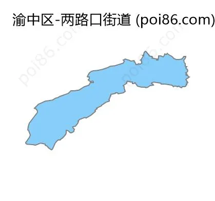 两路口街道边界地图