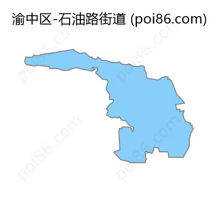 石油路街道边界地图