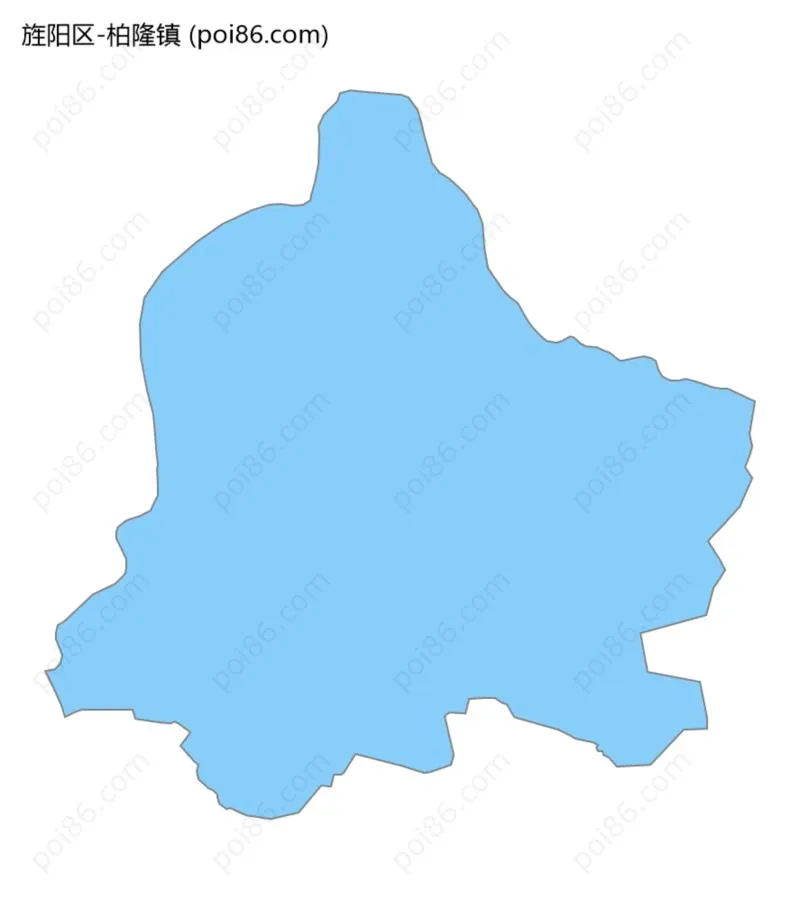 柏隆镇边界地图