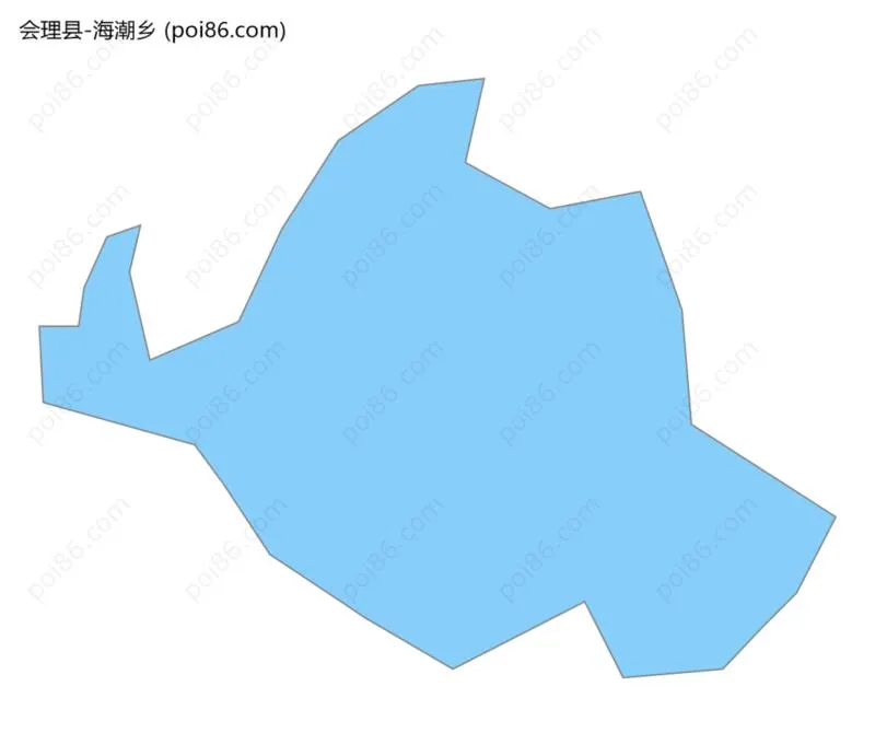 海潮乡边界地图