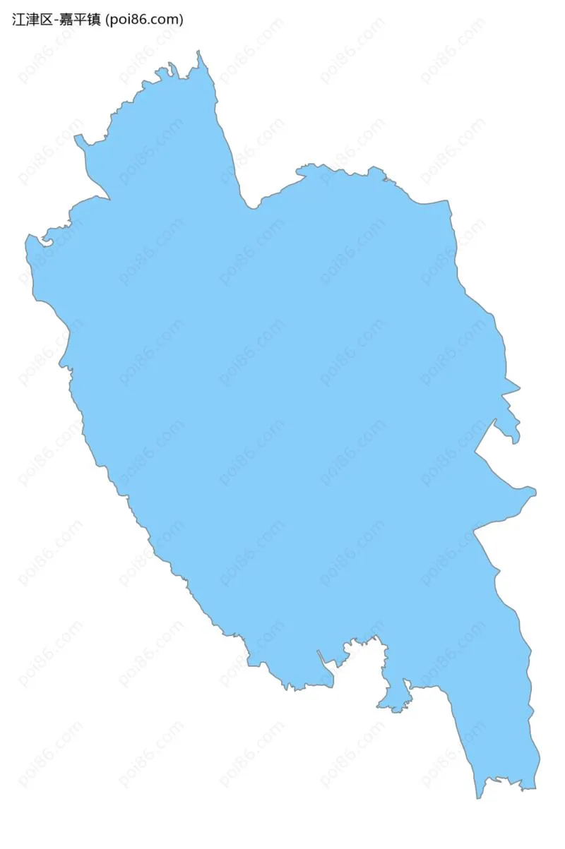 嘉平镇边界地图