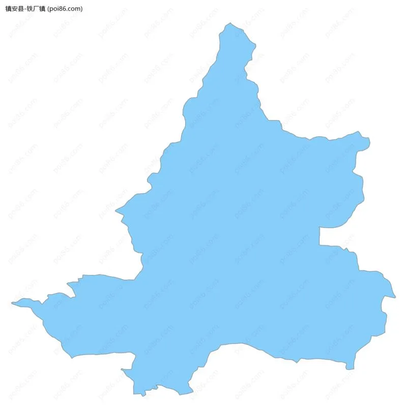 铁厂镇边界地图