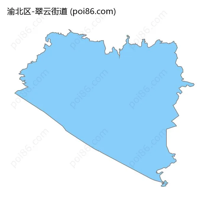 翠云街道边界地图