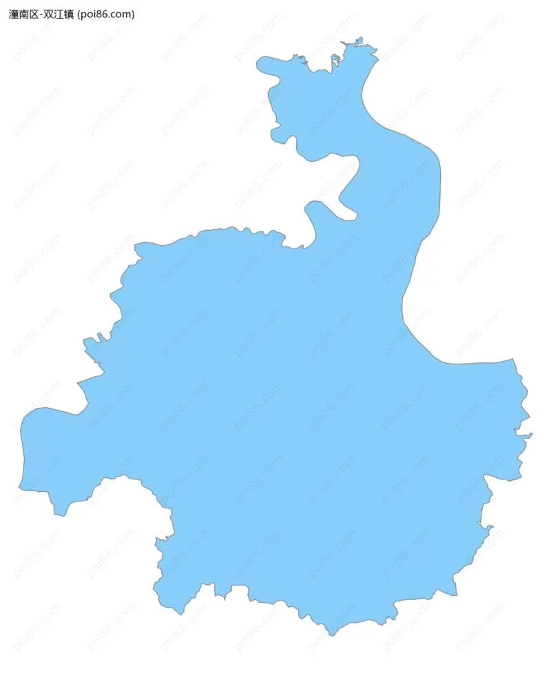 双江镇边界地图