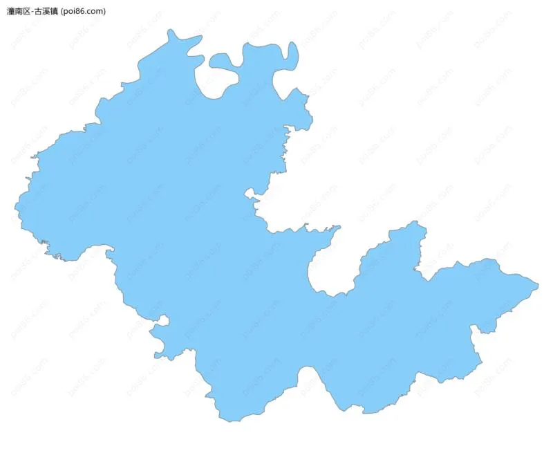 古溪镇边界地图