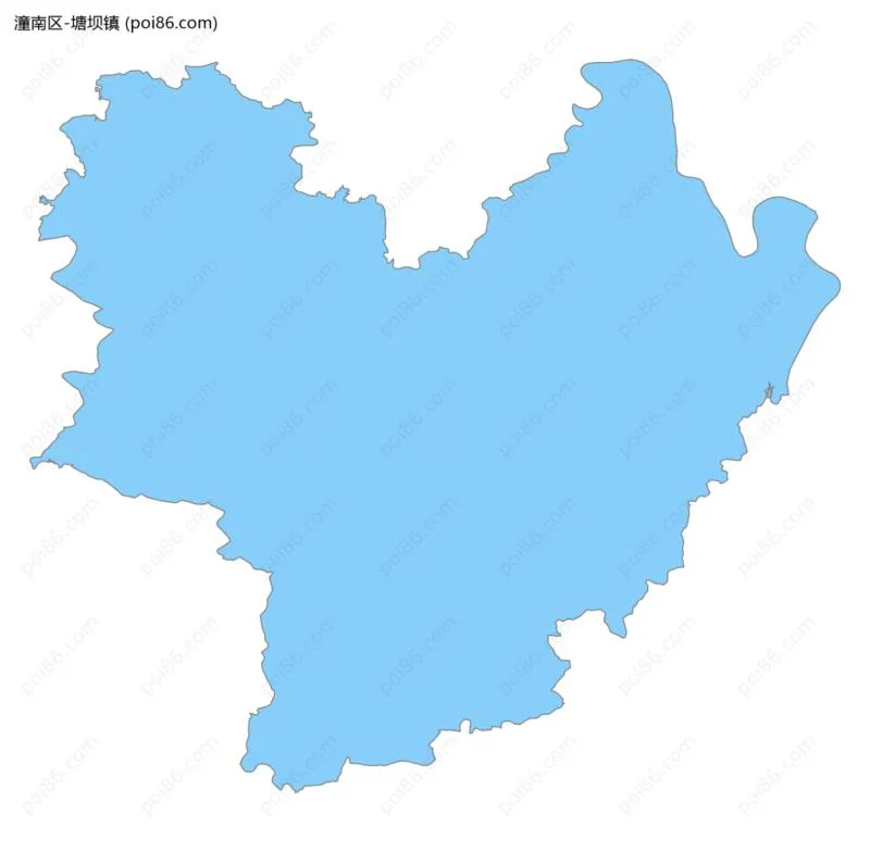 塘坝镇边界地图