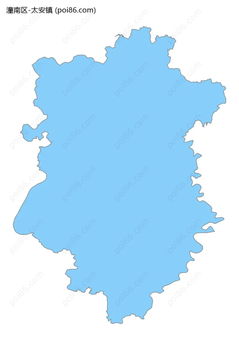 太安镇边界地图