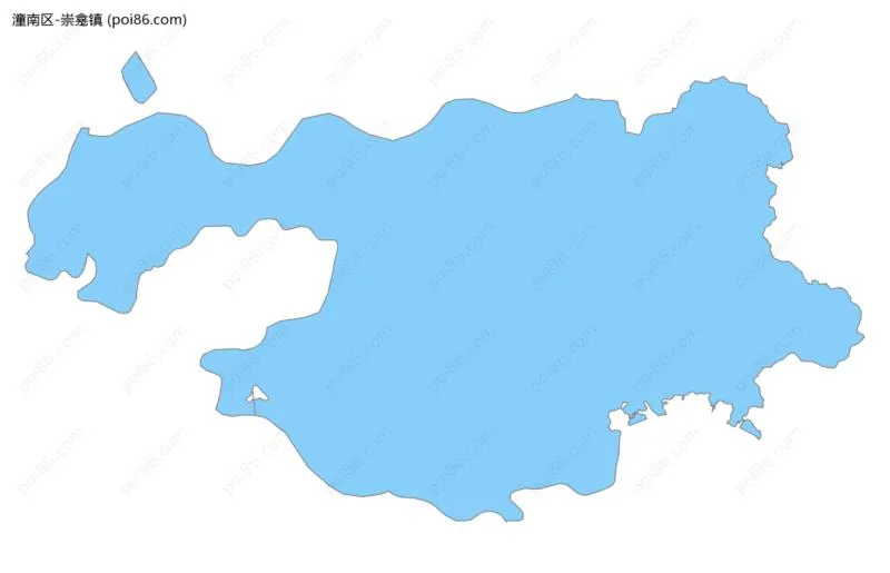 崇龛镇边界地图