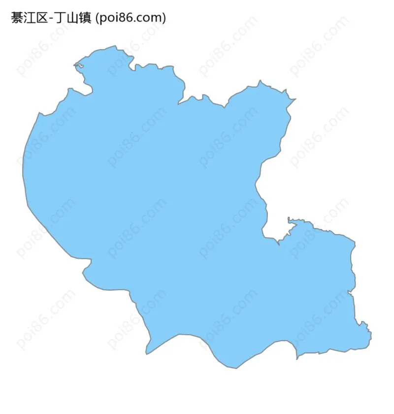 丁山镇边界地图