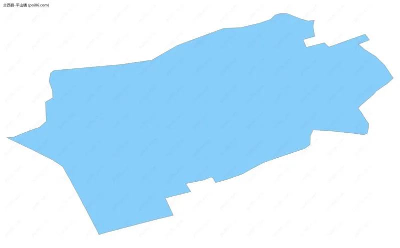 平山镇边界地图