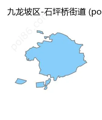 石坪桥街道边界地图
