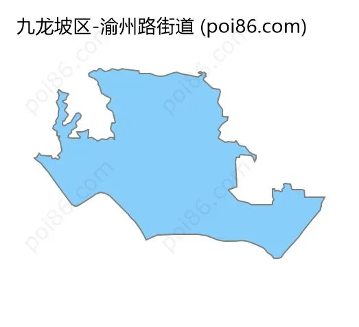 渝州路街道边界地图