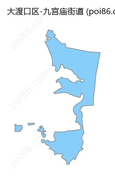 九宫庙街道边界地图