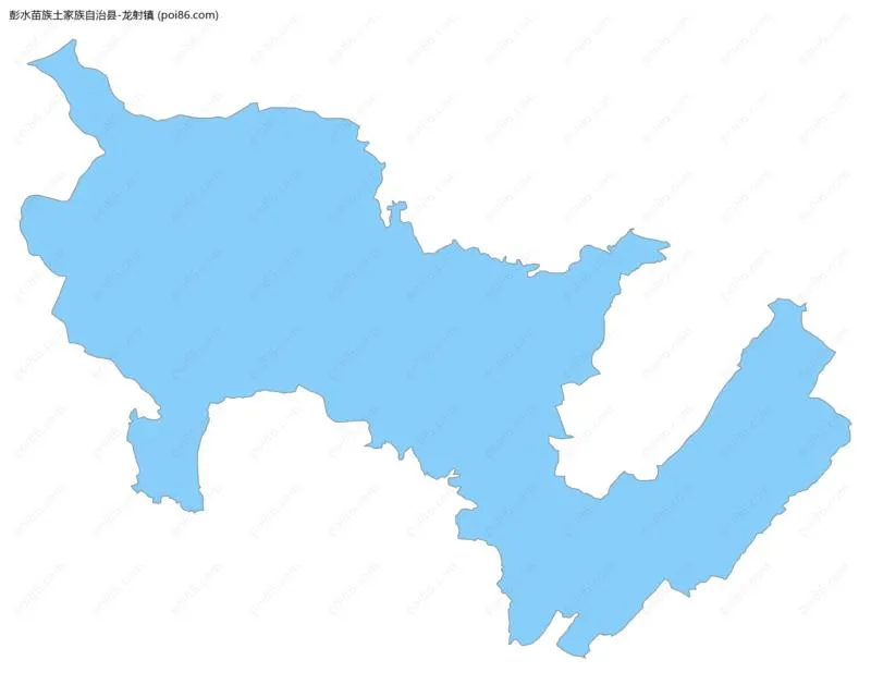 龙射镇边界地图