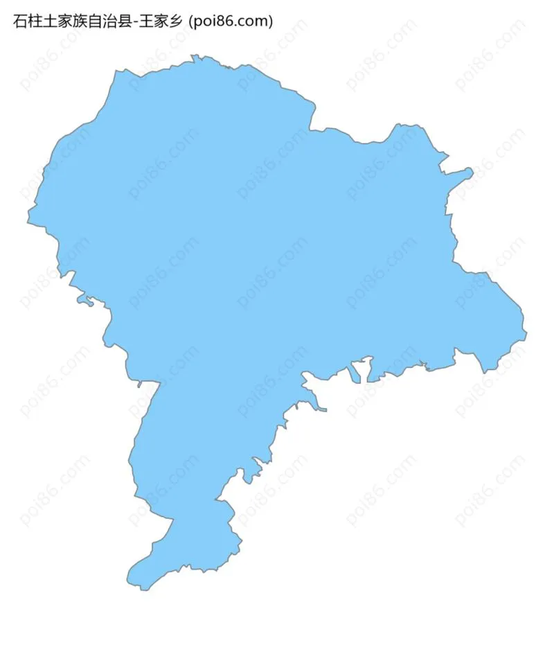 王家乡边界地图