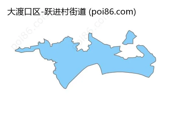 跃进村街道边界地图
