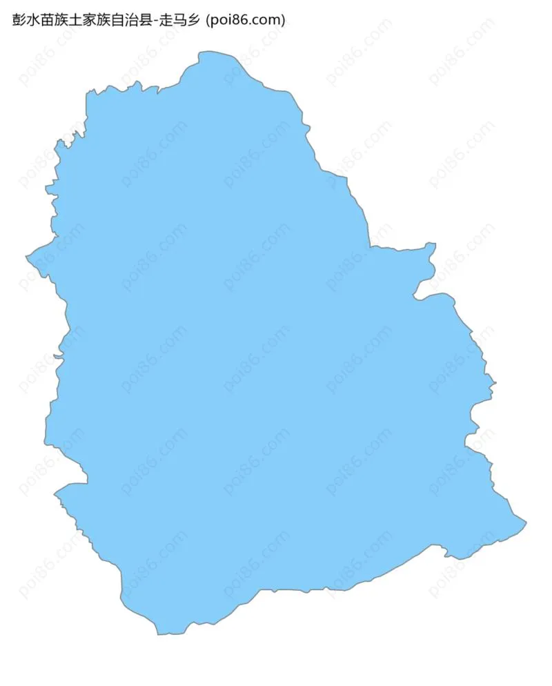 走马乡边界地图