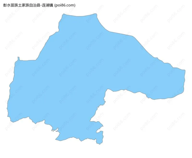 连湖镇边界地图