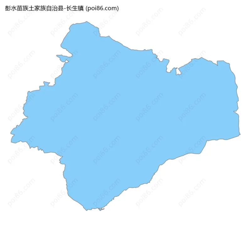长生镇边界地图