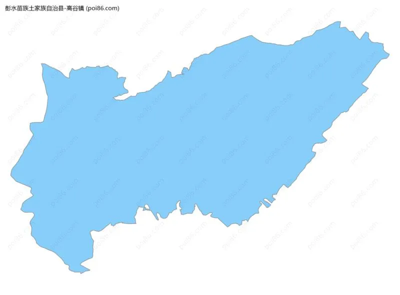 高谷镇边界地图