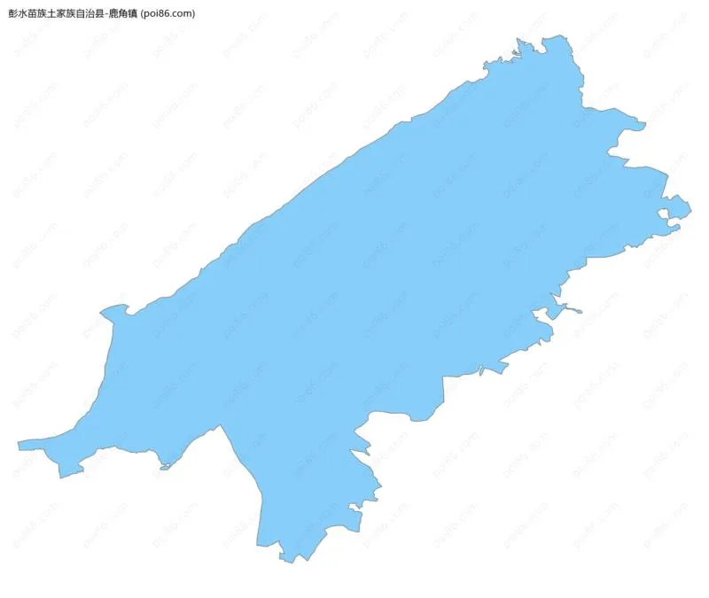 鹿角镇边界地图