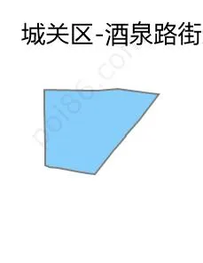 酒泉路街道边界地图