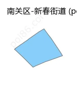 新春街道边界地图