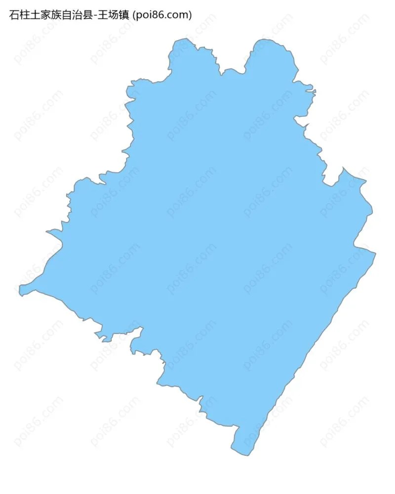 王场镇边界地图