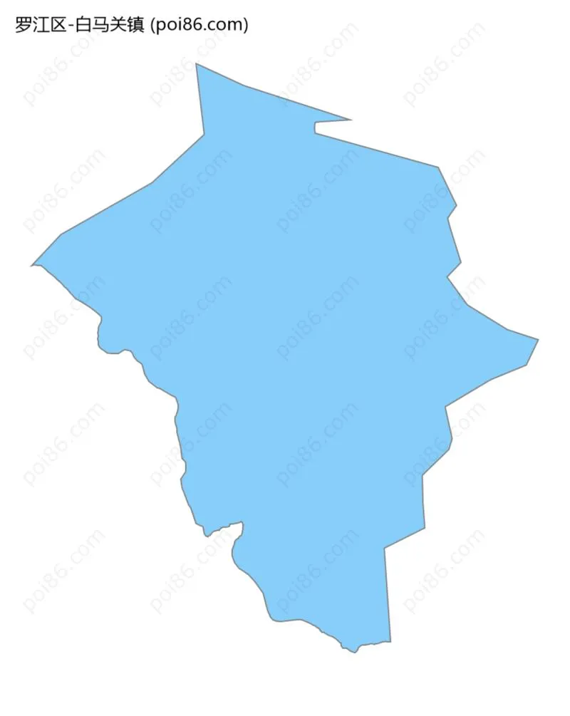 白马关镇边界地图