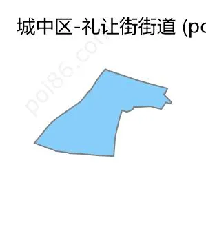 礼让街街道边界地图