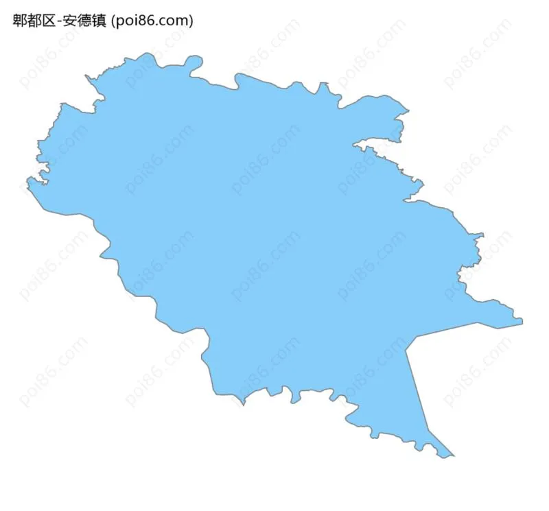 安德镇边界地图