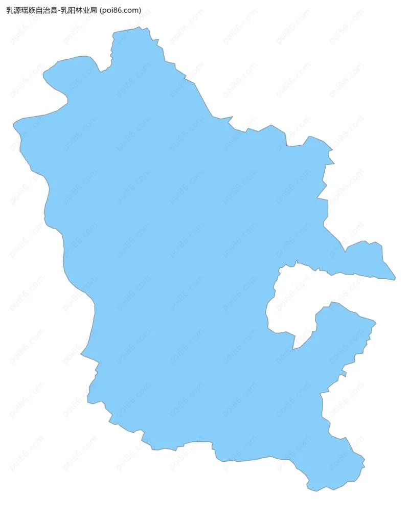 乳阳林业局边界地图
