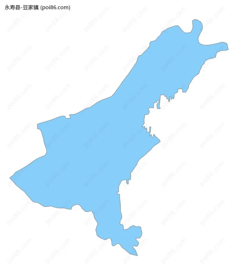 豆家镇边界地图