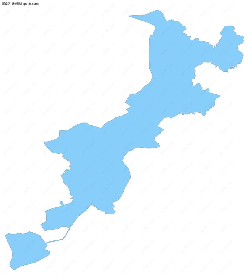 满堂街道边界地图