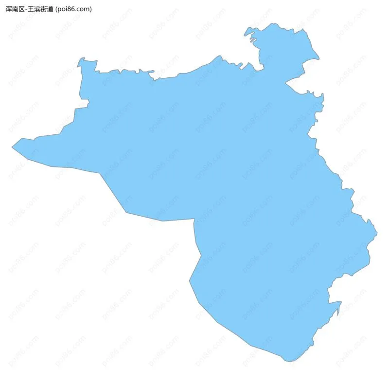 王滨街道边界地图