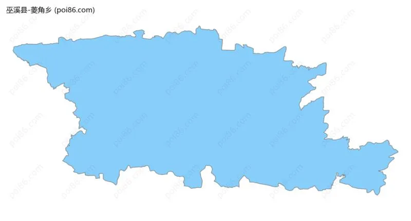 菱角乡边界地图