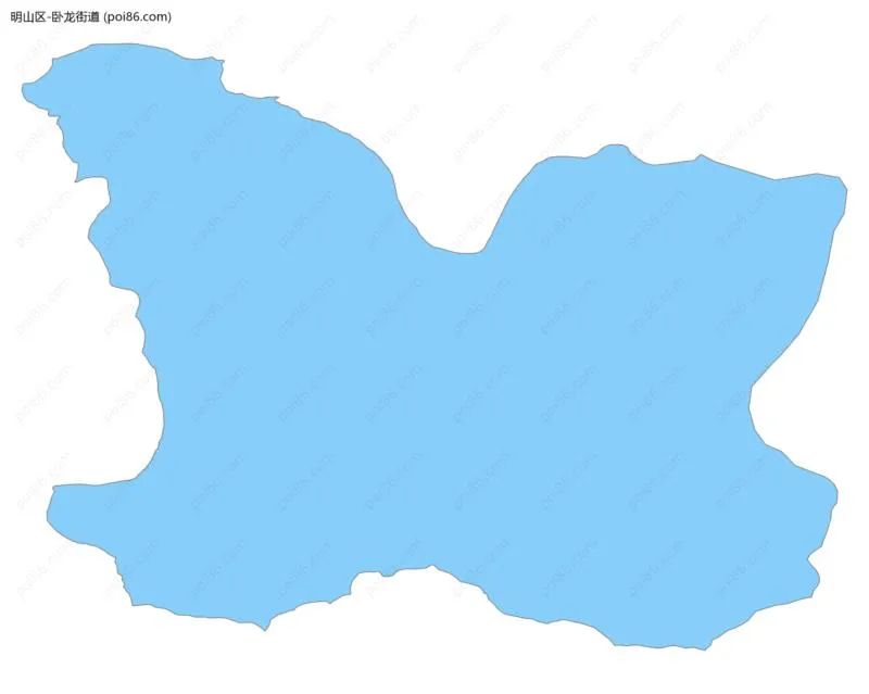 卧龙街道边界地图