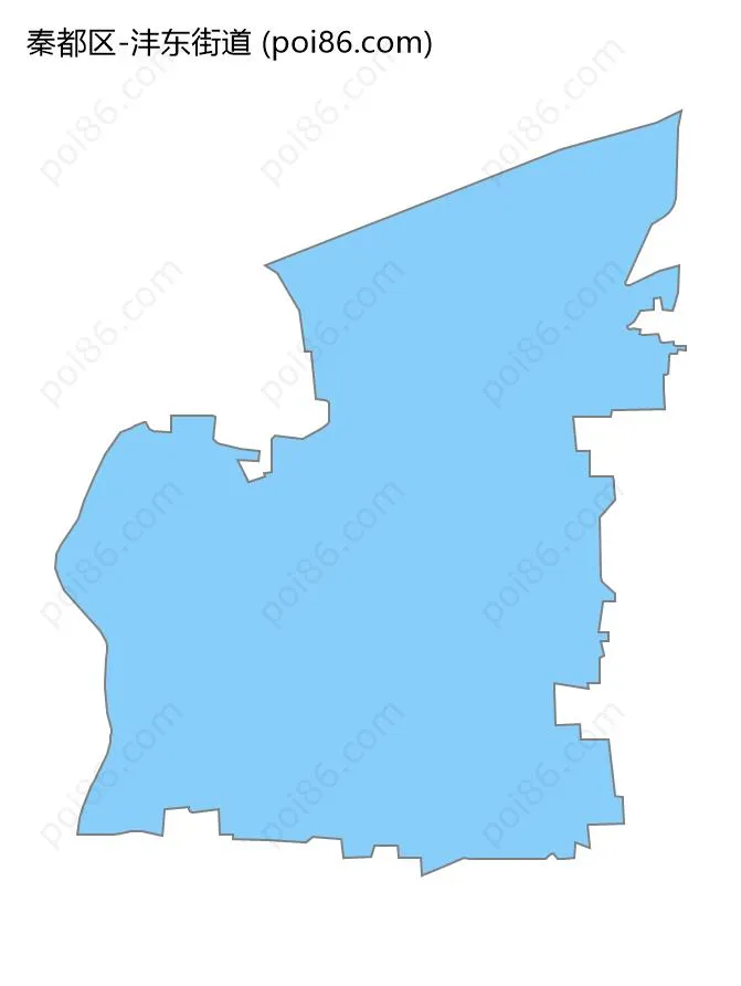 沣东街道边界地图