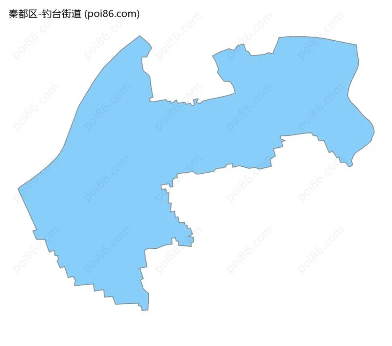 钓台街道边界地图