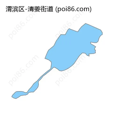 清姜街道边界地图