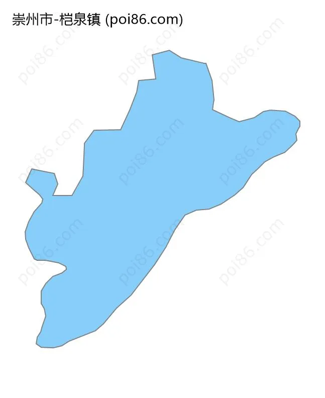 桤泉镇边界地图