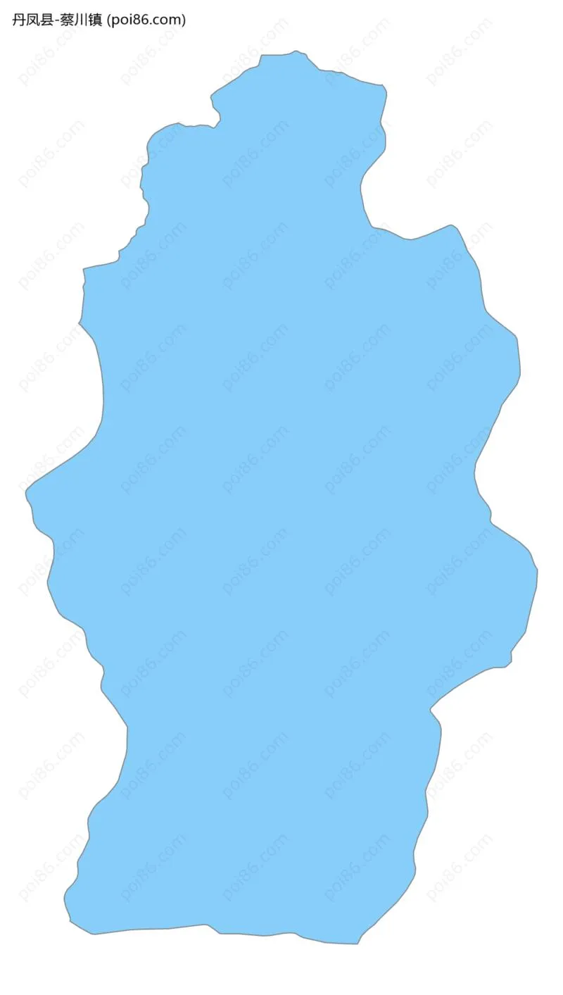 蔡川镇边界地图