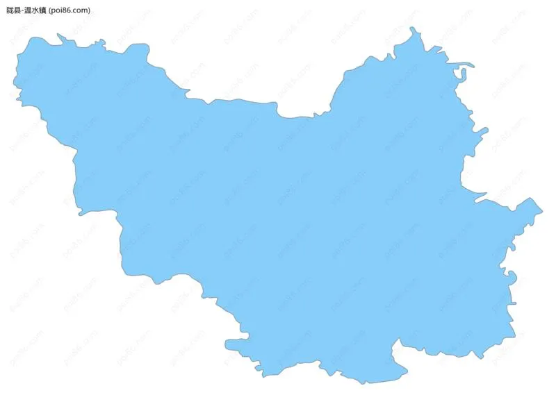 温水镇边界地图